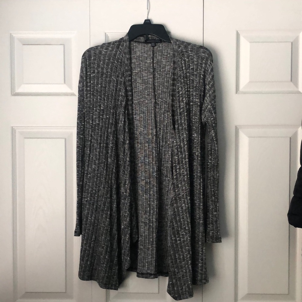 heather grey cardigan